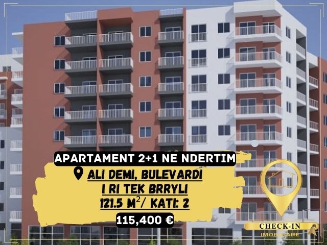 Tirane, shitet apartament 2+1+BLK Kati 2, 121 m² 115.000 Euro (Ali Demi)