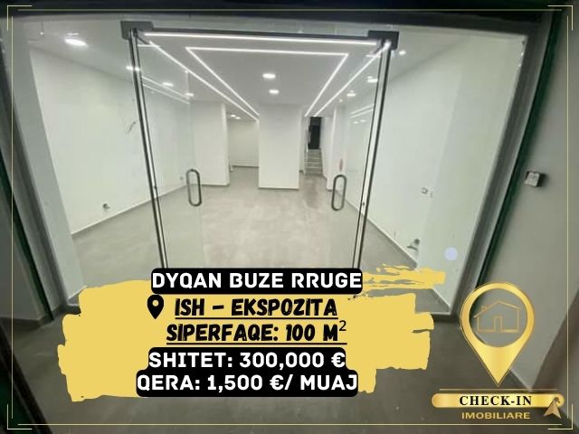 Tirane, shitet dyqan Kati -1, 100 m² 300.000 Euro (Ish Ekspozita)