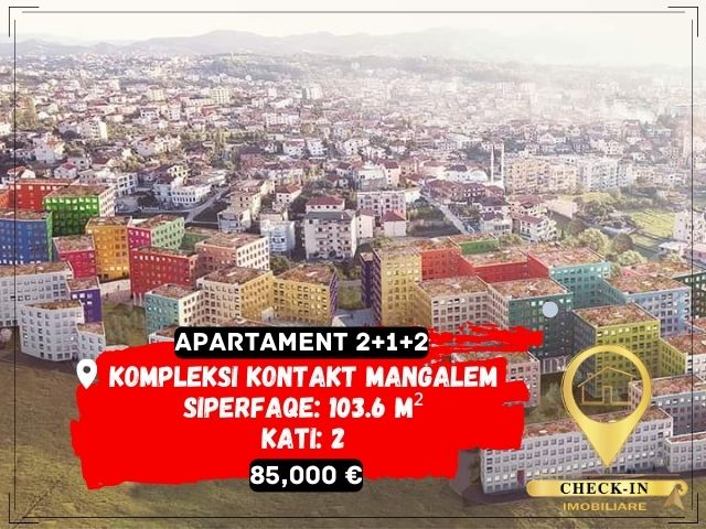 Tirane, shitet apartament 2+1+A+BLK Kati 2, 104 m² 85.000 Euro (Ali Demi)