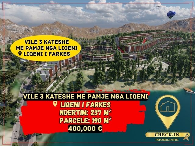 Tirane, shitet Vile 3 Katshe 237 m² 400.000 Euro (Liqeni Farkes)