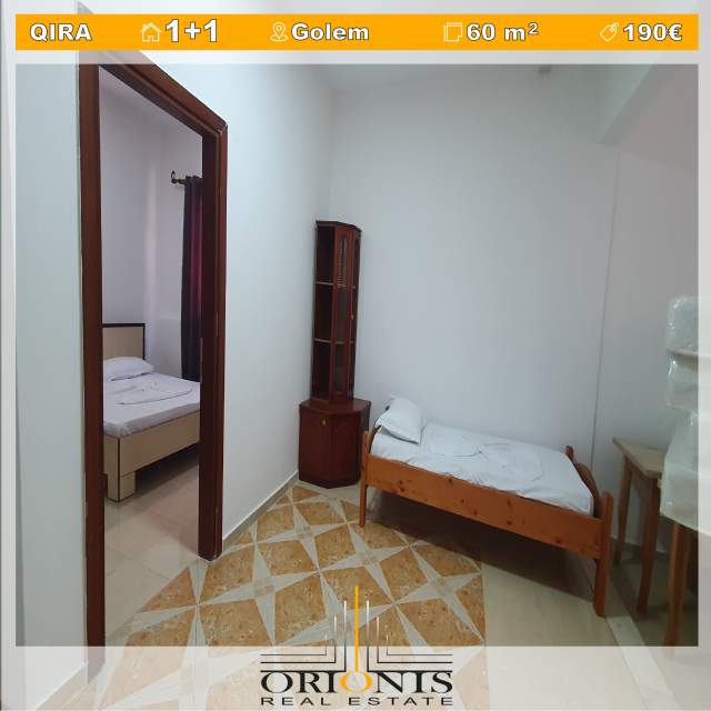 Golem, jepet me qera apartament Kati 0, 60 m² 190 Euro