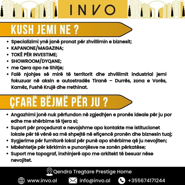 Tirane, shitet ambjent biznesi , 9.000 m² 3.600.000 € (AUTOSTRADA TIRANE - DURRES)