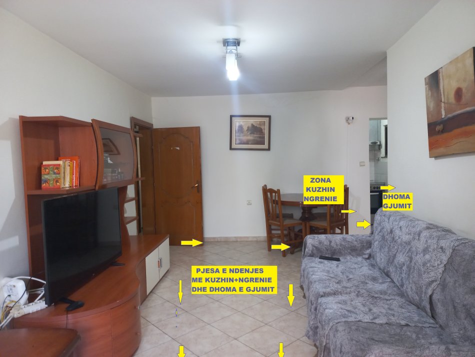 Tirane,Shitet Apartament rinovuar, tip 2+1 me 2-ballkon, banjo, kat4, pallat ekzistus 6kate, sip.82 m², Cmimi140.000€, diskutushëm, në rrugën Myslym Shyri, pranë pastiçeri-lokal SOMEG,10-min në këmbe nga qendra. Tiranë.