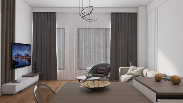 Tirane, shitet apartament 1+1+BLK Kati 9, 69 m² 270.270 Euro (Sheshi Skënderbej)