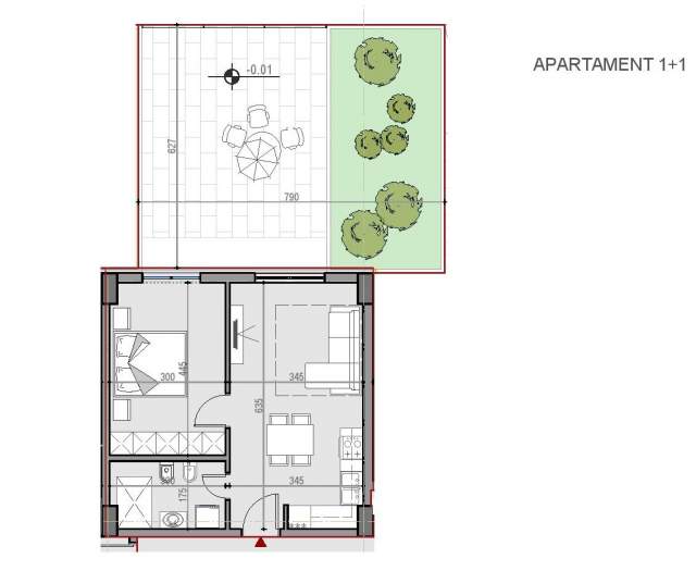 Tirane, shitet apartament 1+1+BLK Kati 0, 564 m² 58.338 Euro (QTU)