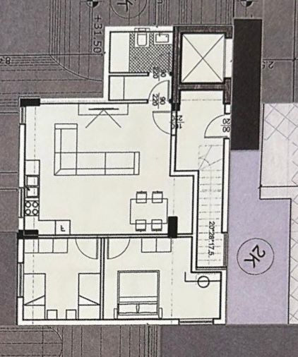 Dhermi, shitet apartament 2+1+BLK Kati 2, 172 m² 429.750 Euro (Drimadh)