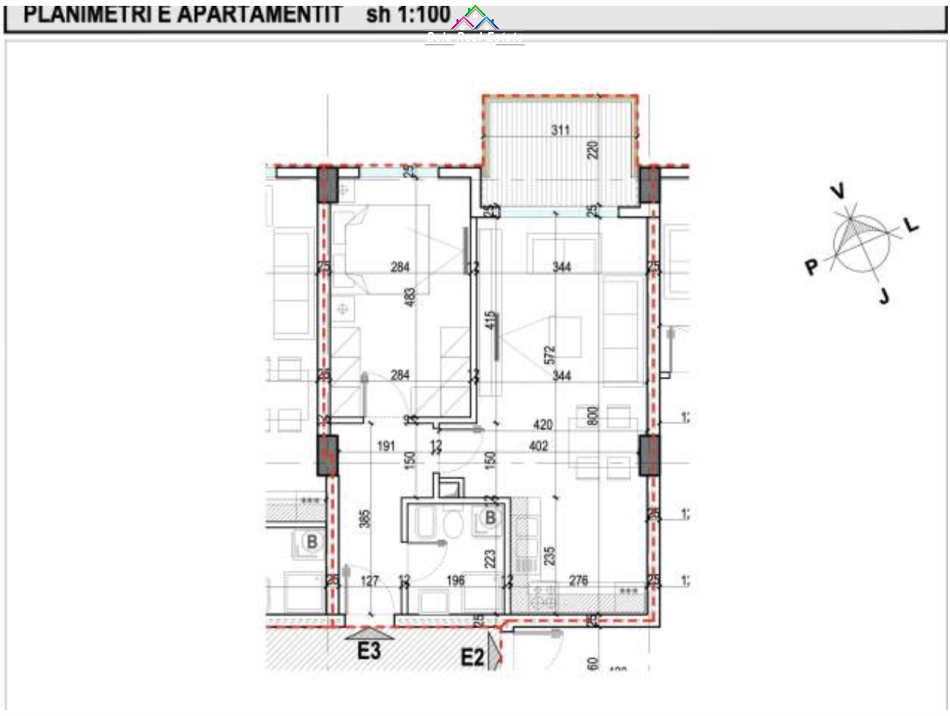 Tirane, shes apartament 1+1+Ballkon Kati 5, 76 m² 115.000 € (rruga drritan hoxha)