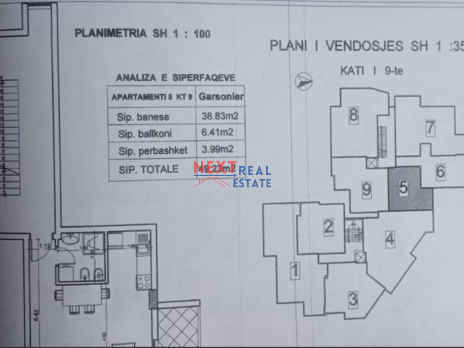 Vlore, shitet garsonier 1+1+Ballkon , 49 m² 77.000 € (PLAZH I VJETER)