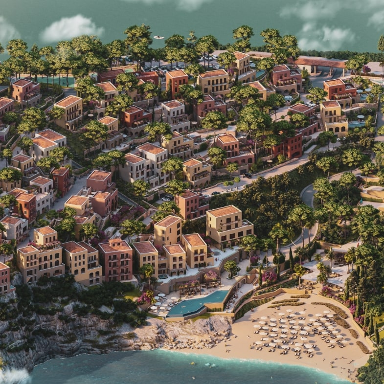 Dhermi - Palase, shitet 3+1+Aneks+Ballkon Kati 0, 373 m² (Rezidence Manastiri)
