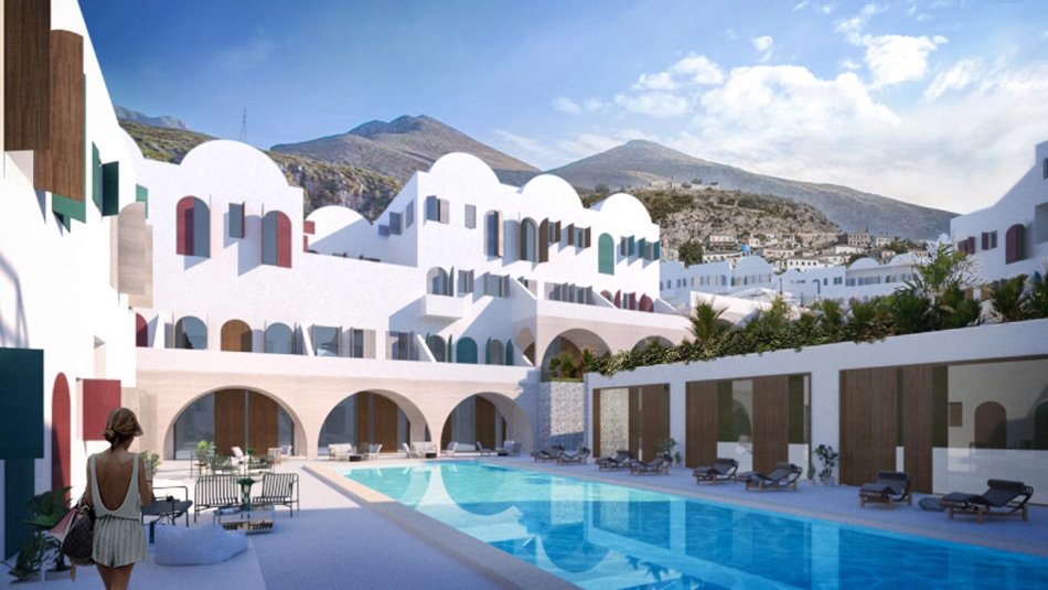 Dhermi - Palase, shitet apartament 1+1+Ballkon Kati 2, 86 m² 240.500 € (DHERMI, SANTORINI 2 )