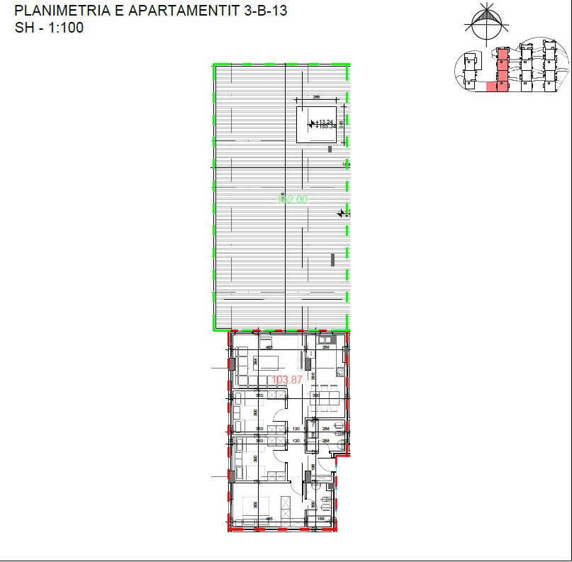 Shitet Apartament 3+1 - Me Verande dhe pamje gjithe Tiranen - Kodra e Diellit 2
