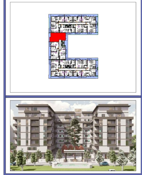 Durres, shes apartament 3+1+Ballkon Kati 5, 118 m² 101.000 € (GOLEM)