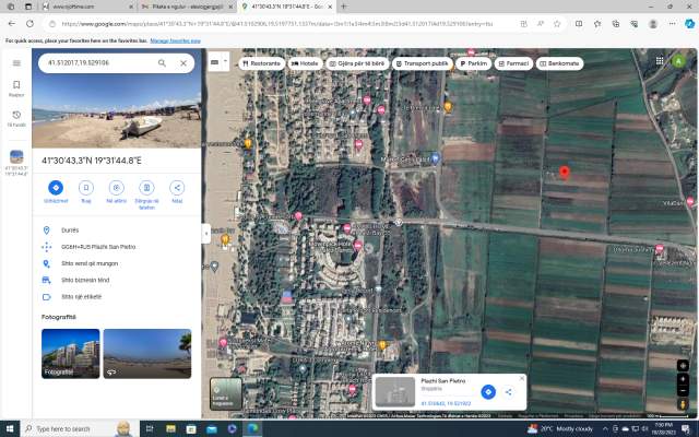 Durres, shitet toke me siperfaqe 500 m² e çmim  50.000 Euro (Gjiri i Lalzit)
