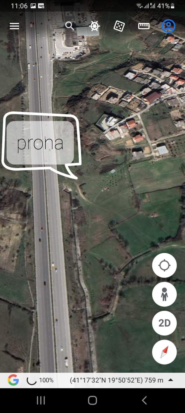 Tirane, SHITEN SIPERFAQE TOKE BUZE UNAZES PRAN TEG.VARJOJNE NGA 5500m2 DERI NE 18000m2, 250 Euro/m² (500m AFER MBIKALIMIT  MJULL BATHORE