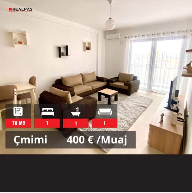 Tirane, jepet me qera apartament 1+1 Kati 6, 70 m² 400 Euro (rruga e dibres)