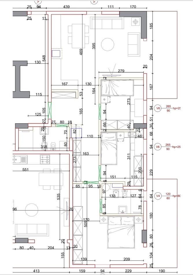 Apartment 3+1+2 te Univers City 116000 €