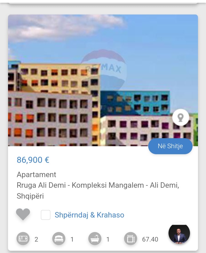 Durres, shitet apartament 1+1 Kati 5, 67 m² 86,901 € (Ne Mangalem Ali Demi)