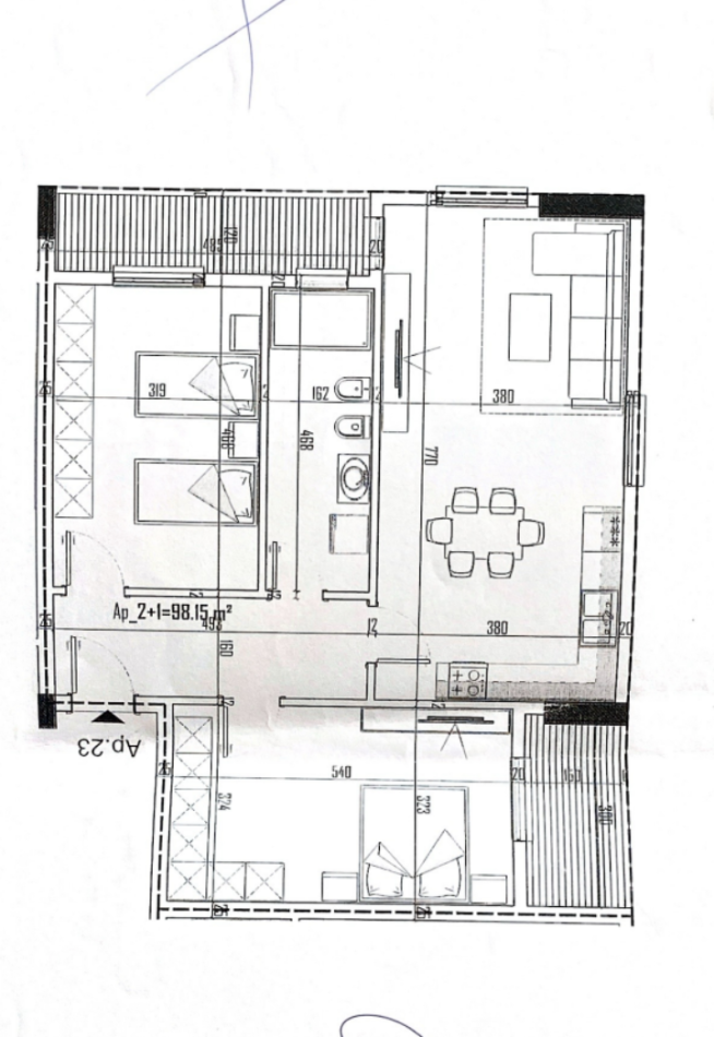 Tirane, OFROHEN PËR SHITJE 3 APARTAMENTE  2+1+Ballkon, Kati 4, NË KAMEZ