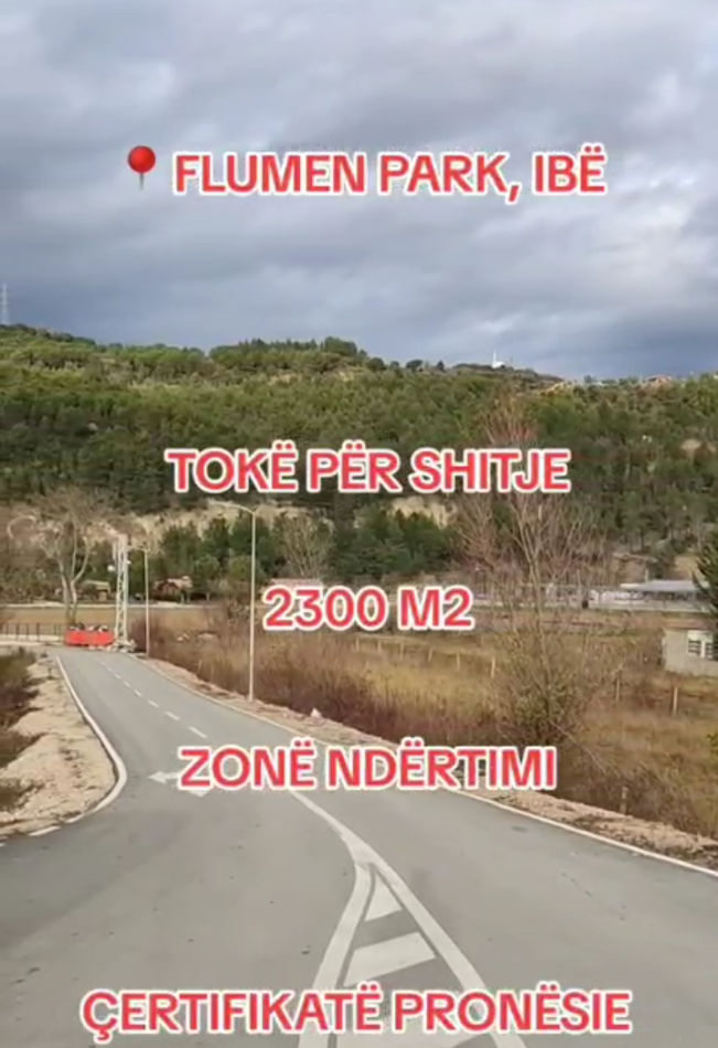 Tirane, shitet toke , 2.322 m² 197.000 € (IBE, FLUMEN PARK)