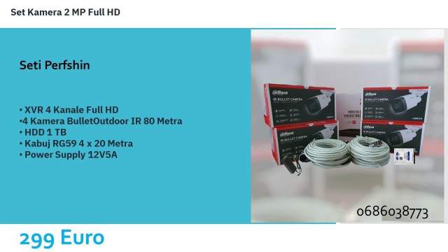 Tirane, shes Set Kamera 2 MP 299 Euro