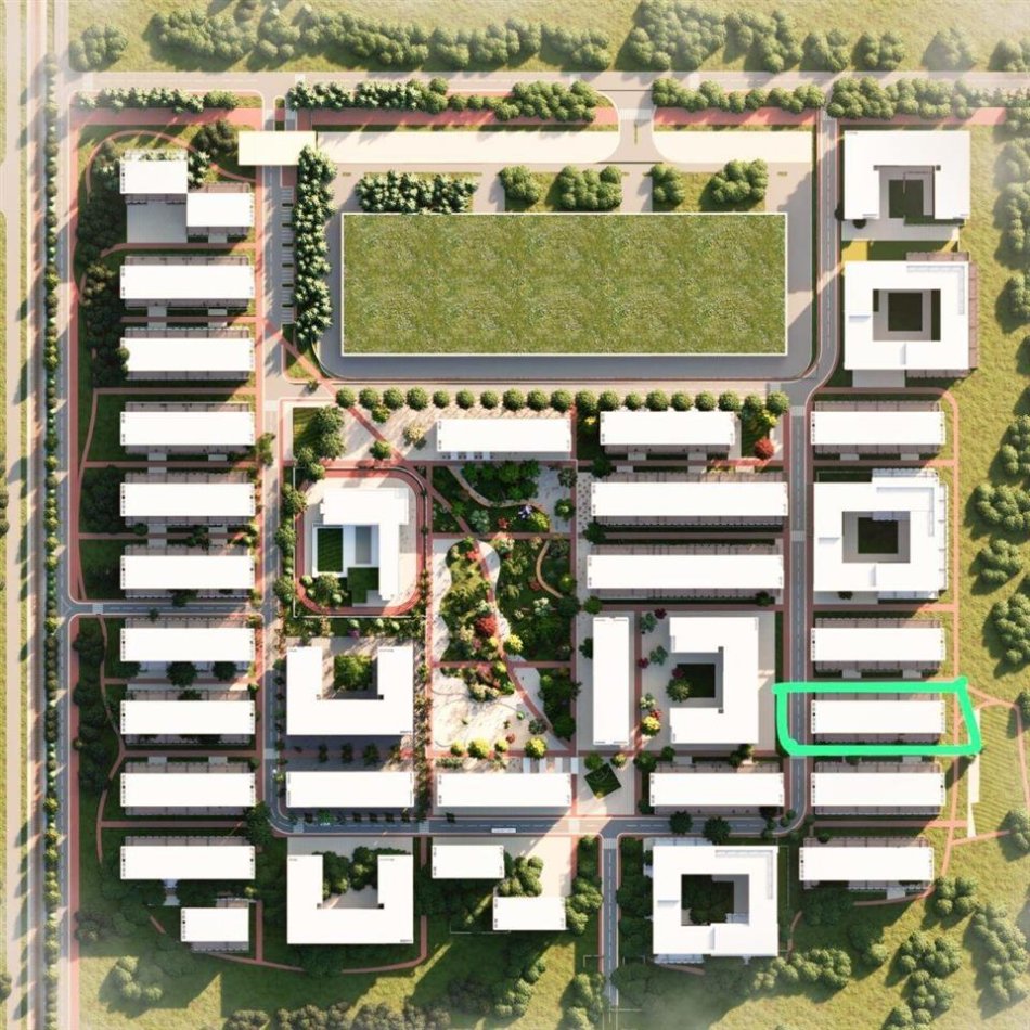 Tirane, shitet apartament 1+1 Kati 2, 53 m² 52.000 € (Univers City)