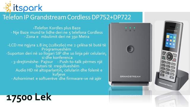 Tirane, shes Telefon IP Cordless 17.500 Leke
