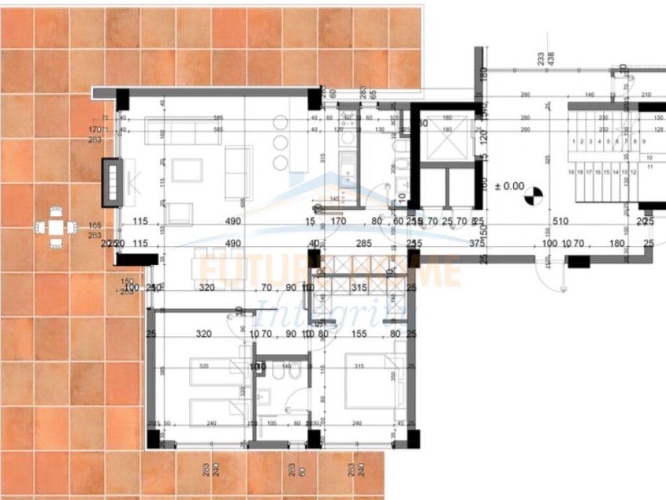 Tirane, shitet apartament 2+1+Ballkon Kati 0, 123 m² 350,000 € (Shitet, Apartament 2+1+2+2 Poste Parkimi, Tulipan Residence, Tiranë.