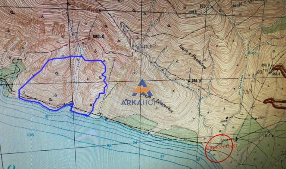 Vlore, shitet toke , 720.000 m² 18.000.000 € (GREEN COAST)
