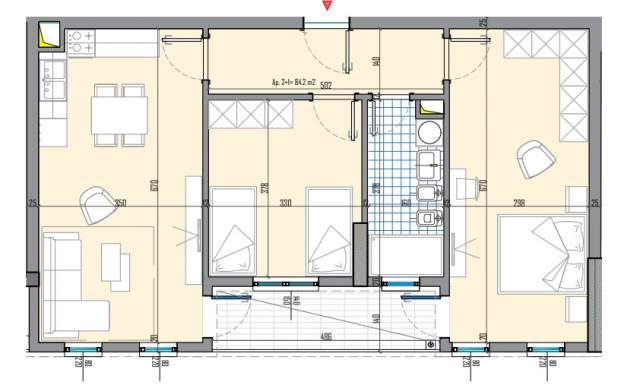 Tirane, shitet apartament Kati 7, 96 m² 66.000 Euro (Prane QTU)