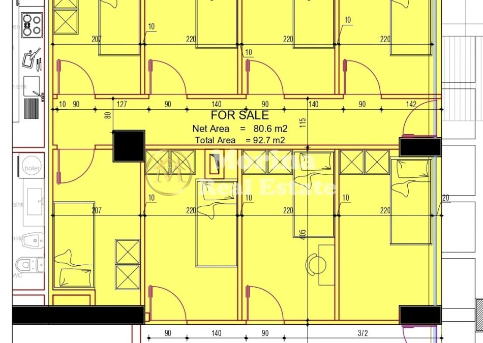 Tirane, shitet ambjent biznesi Kati 1, 927 m² 100.000 € (Kompleksi Malajzian)