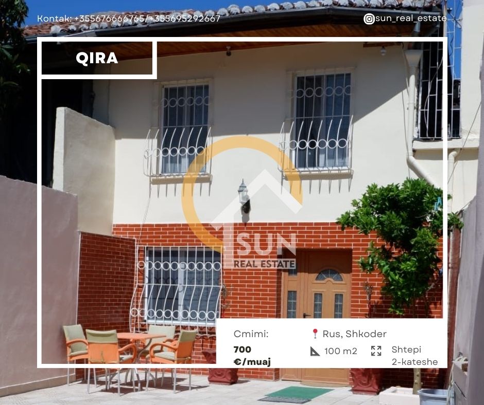 Shkoder, jepet me qera shtepi 3+1, , 100 m² 700 € (RUS, SHKODER)