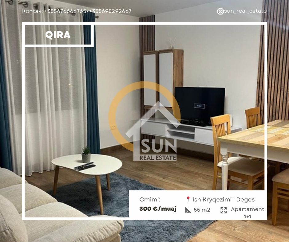 Shkoder, jepet me qera apartament 1+1+Ballkon Kati 3, 55 m² 300 € (BULEVARDI SKENDERBEU)