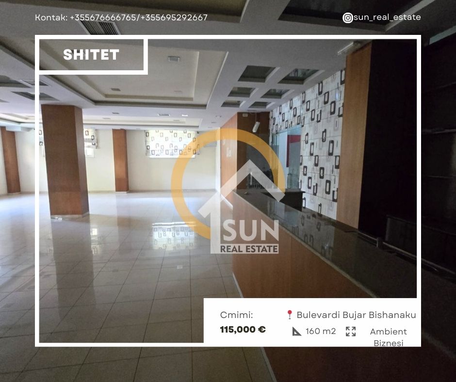 Shkoder, shitet ambjent biznesi Kati 0, 160 m² 115.000 € (BULEVARDI BUJAR BISHANAKU)
