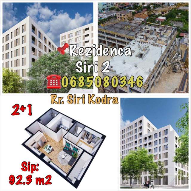 Tirane, shitet apartament 1+1+A+BLK Kati 4, 93 m² 1.200 Euro/m2 (Siri Kodra)