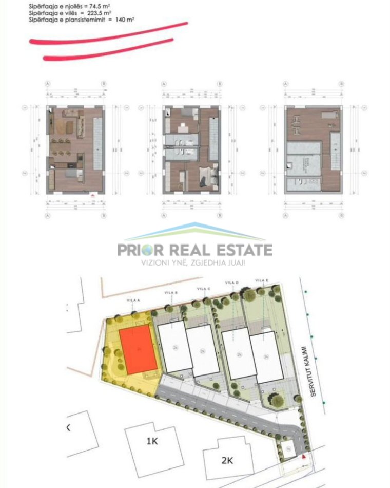 Tirane, shitet Vile 2 Katshe , 224 m² 514.050 € (TEG)