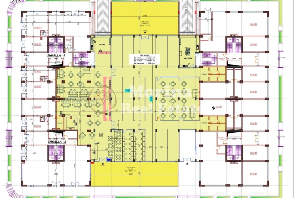 Tirane, shitet dyqan Kati 0, 1.272 m² 3.108.680 € (Kompleksi Malajzian)