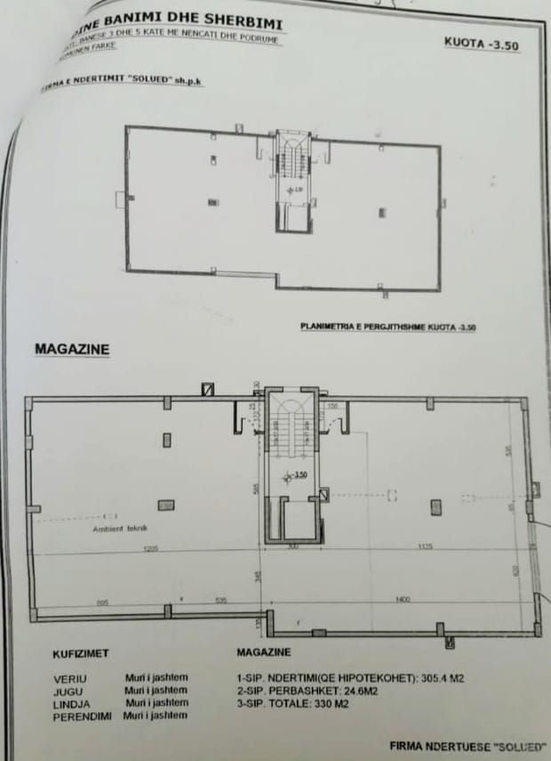 Tirane, shes ambjent biznesi Kati 0, 330 m² 247.500 Euro (Kodra e Diellit)