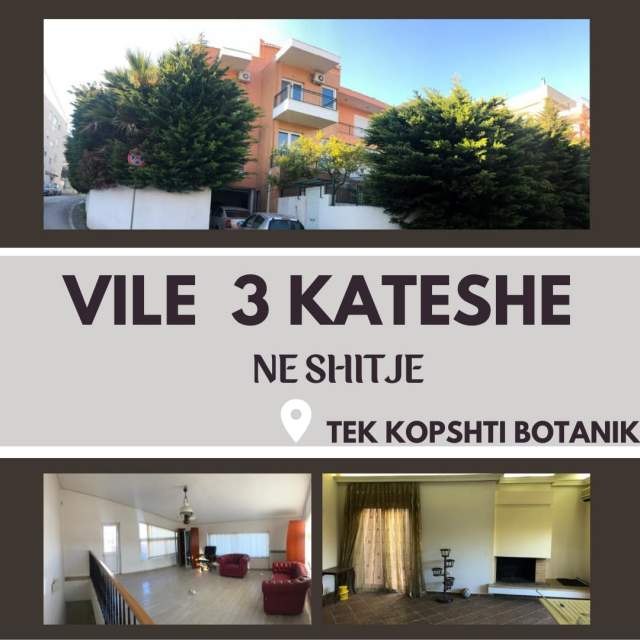 Tirane, shitet Vile 3 Katshe 817 m² 600.000 Euro (Kopshti Botanik)