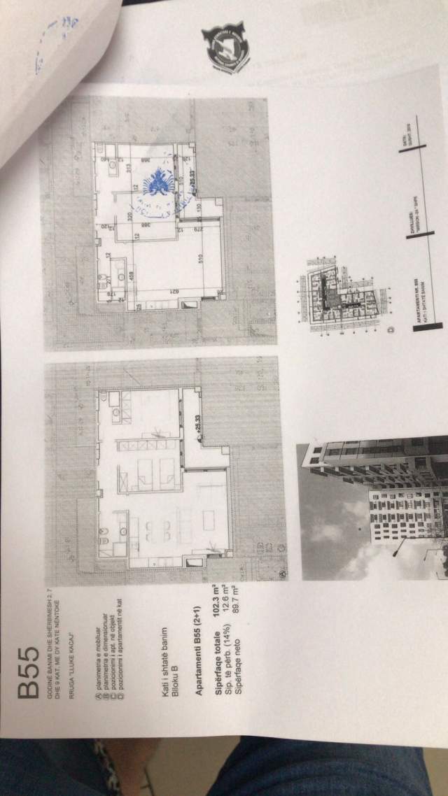Tirane, shitet apartament 1+1+BLK Kati 7, 10 m² 850 Euro (Adresa :Rr dibres amerikan 2 Rr lluk cakaj)