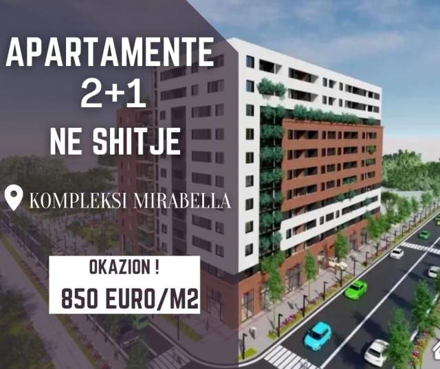 Tirane, shitet 2+1 Kati 7, 102 m² 850 Euro/m2