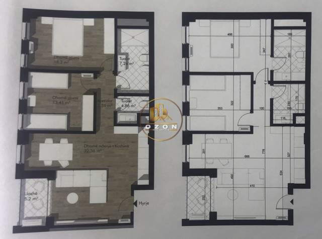Tirane, shitet apartament 2+1+BLK Kati 5, 98 m² 113.275 Euro (Kompleksi AVID)