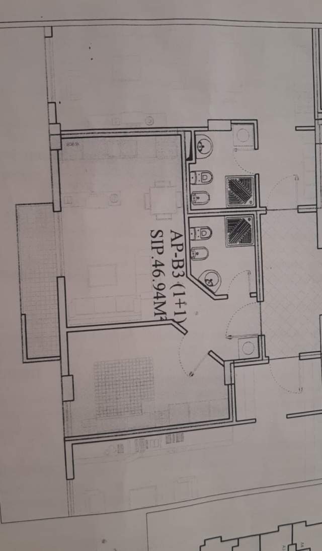 Tirane, jepet me qera apartament 1+1+BLK Kati 3, 47 m² 300 Euro (prane kopshtit zoologjik)