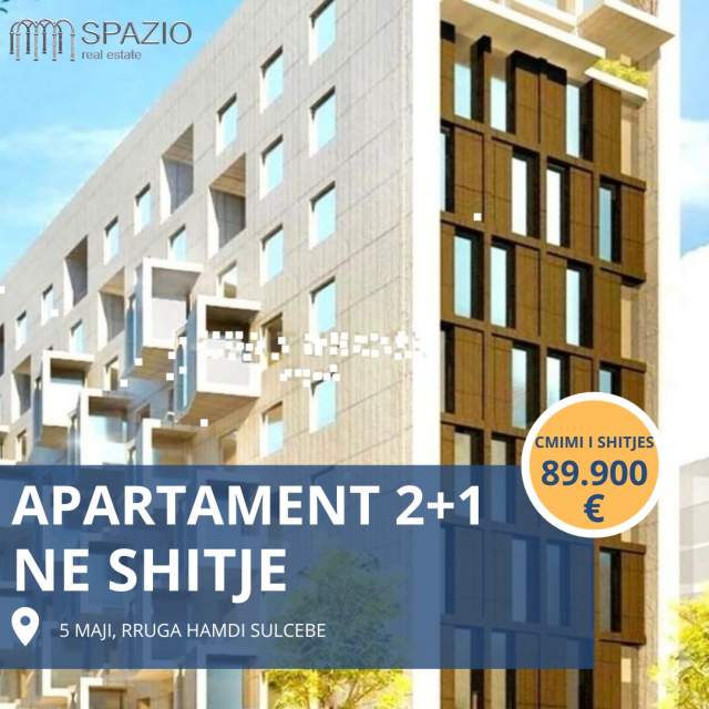 Tirane, shitet apartament 2+1+BLK Kati 5, 94 m² 89.900 Euro (Rruga ''Hamdi Sulcebe'')