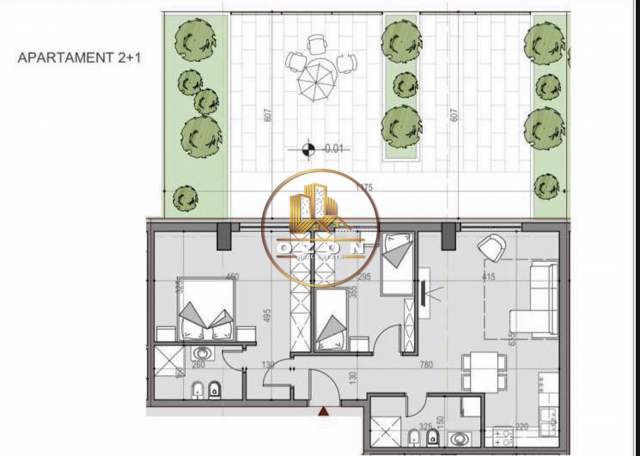Tirane, shitet apartament 2+1+BLK Kati 1, 87 m² 650 Euro/m2 (Autostrada Tirane-Durres)