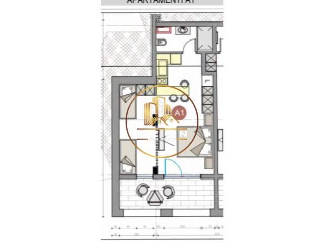 Dhermi, shitet apartament 1+1+A+BLK Kati 0, 60 m² 2.100 Euro/m2 (DRIMADHE)