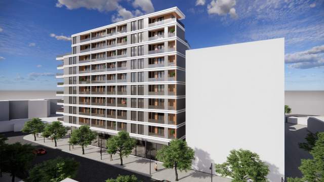 Tirane, shes apartament 1+1+A+BLK Kati 9, 75 m² 1.800 Euro/m2 (Rruga e Dibres)