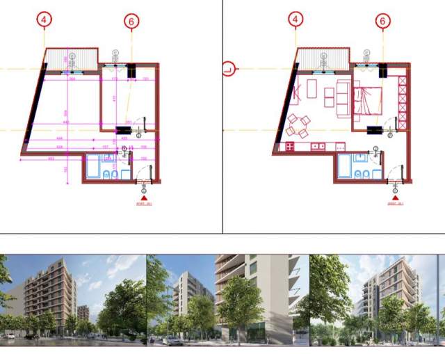 Tirane, shitet apartament 1+1+BLK 70 m² 73.000 Euro