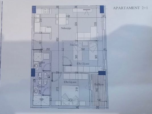 Tirane, shitet apartament 2+1+A+BLK Kati 4, 88 m² 83.500 Euro (Rruga 29 nentori)
