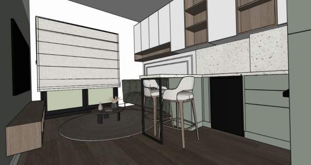 Tirane, jepet me qera apartament Kati 7, 35 m² 350 Euro (Rruga Jordan Misja  Tirana)