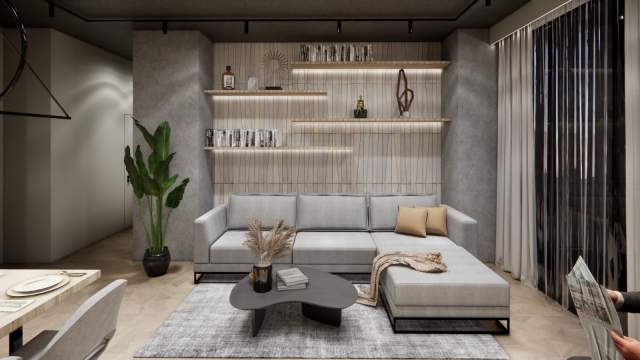 Tirane, jepet me qera apartament 2+1+BLK Kati 1, 100 m² 1.200 Euro (Rruga Panorama)